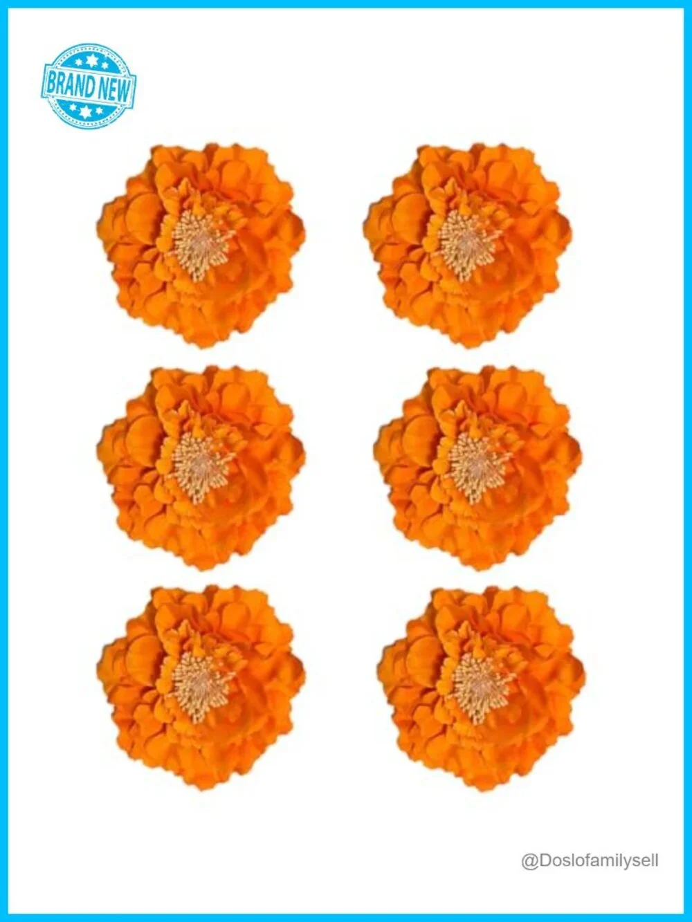 Set of 6 Layered Fabric Peony Flower Hairpins & Brooches for Parties Festivals